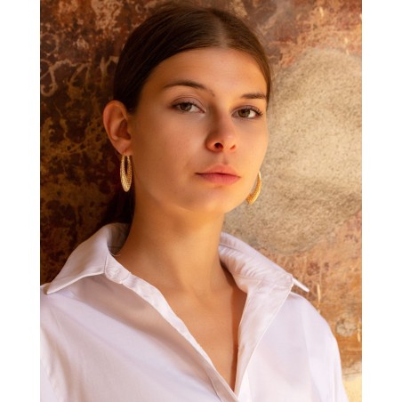 Orecchini Flos doratura 18k  - 2