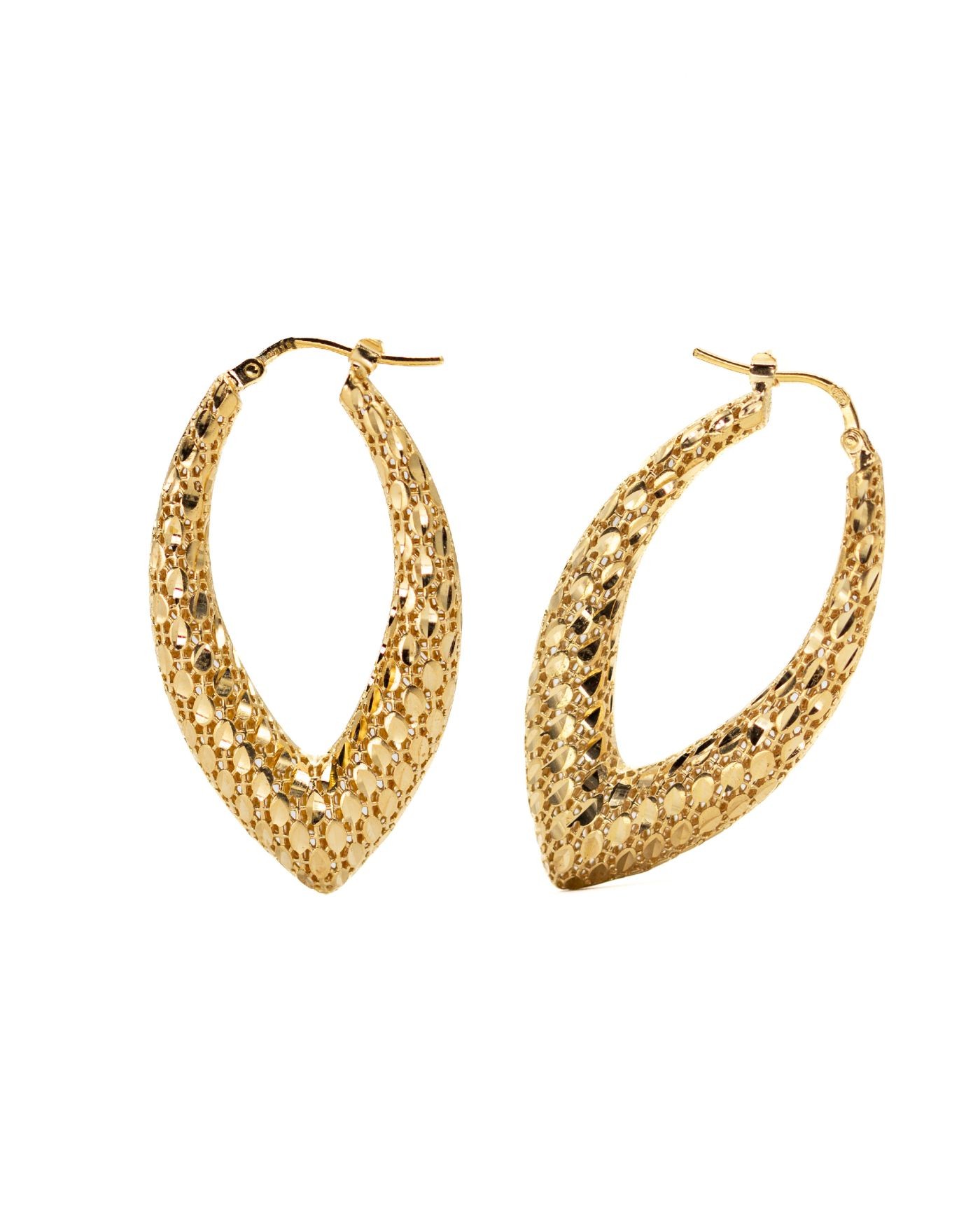 Flos earrings 18k gold-gilded  - 3