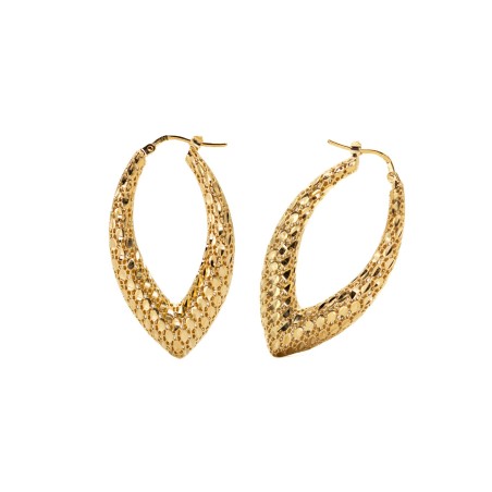 Flos-Ohrringe 18k vergoldete  - 3