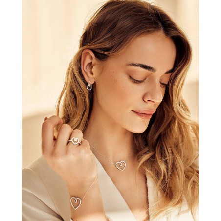 White heart bracelet Eterna  - 4