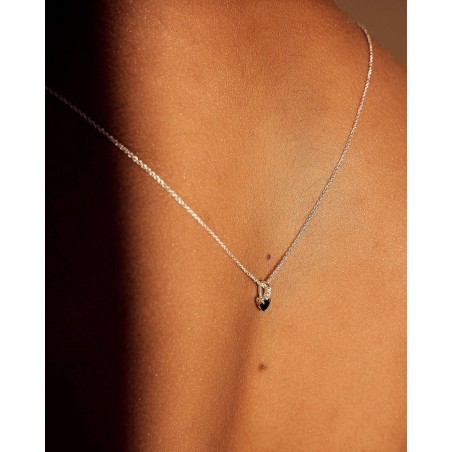 Necklace Raffinata with black heart  - 1
