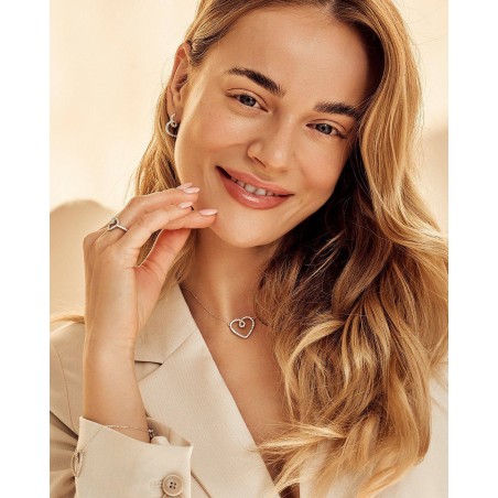 Necklace Eterna White Heart  - 4