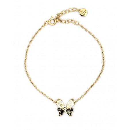 Bracciale Farfalla con zirconi neri e oliva  - 3