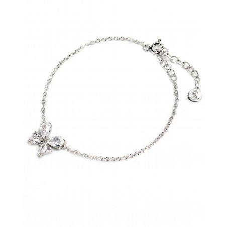 Bracciale Farfalla con zirconi bianchi  - 3