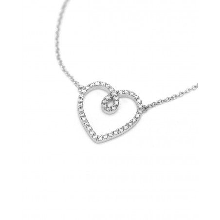 White heart bracelet Eterna  - 3