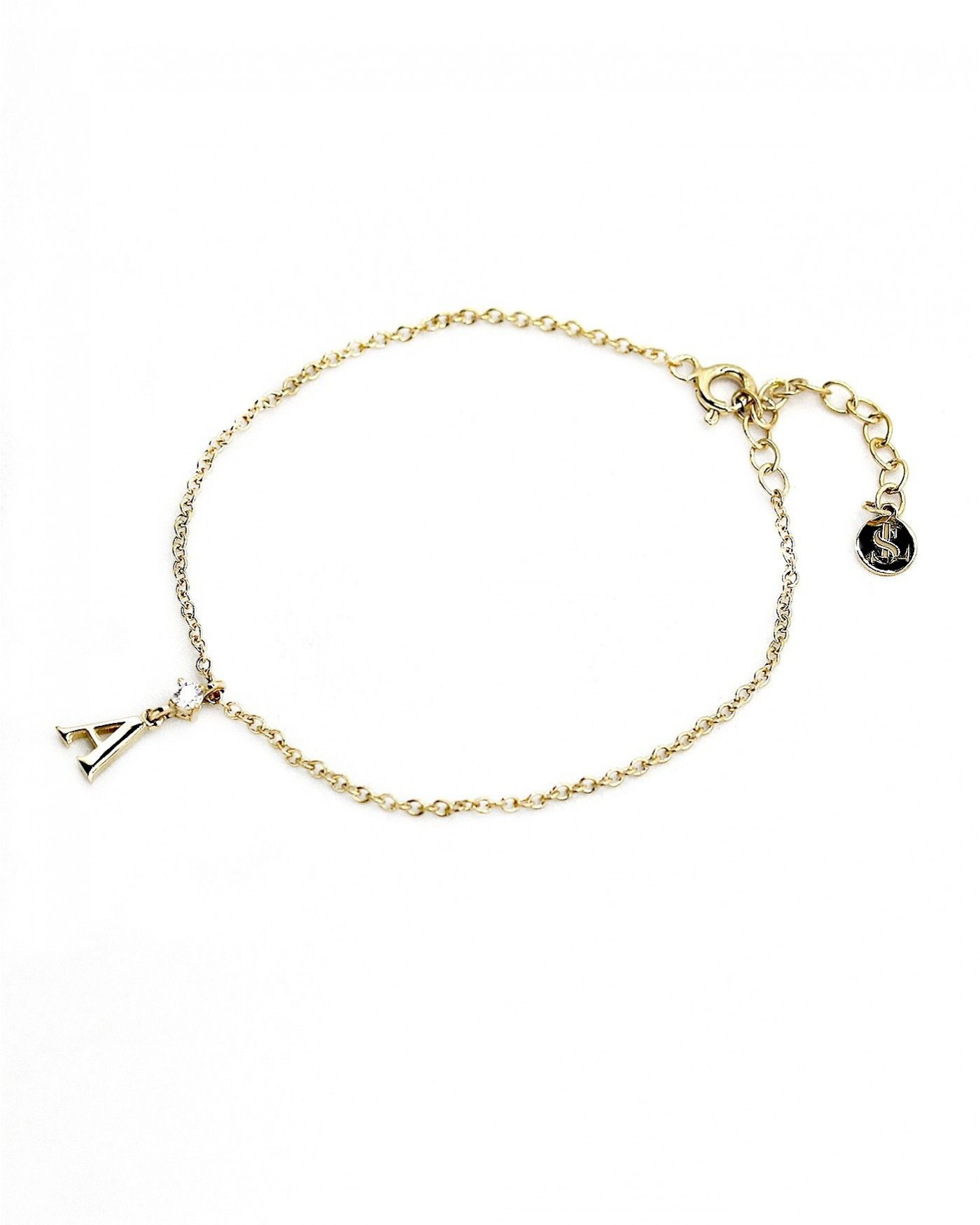 Bracciale Alfabeto con zircone bianco  - 3