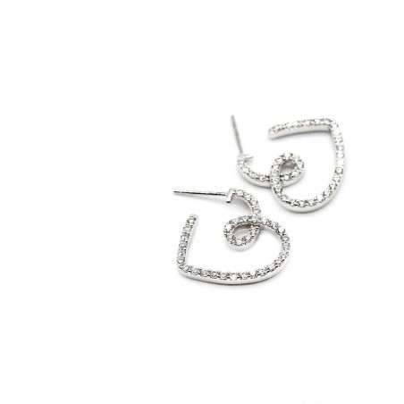 Orecchini Eterna Cuore Bianco  - 3