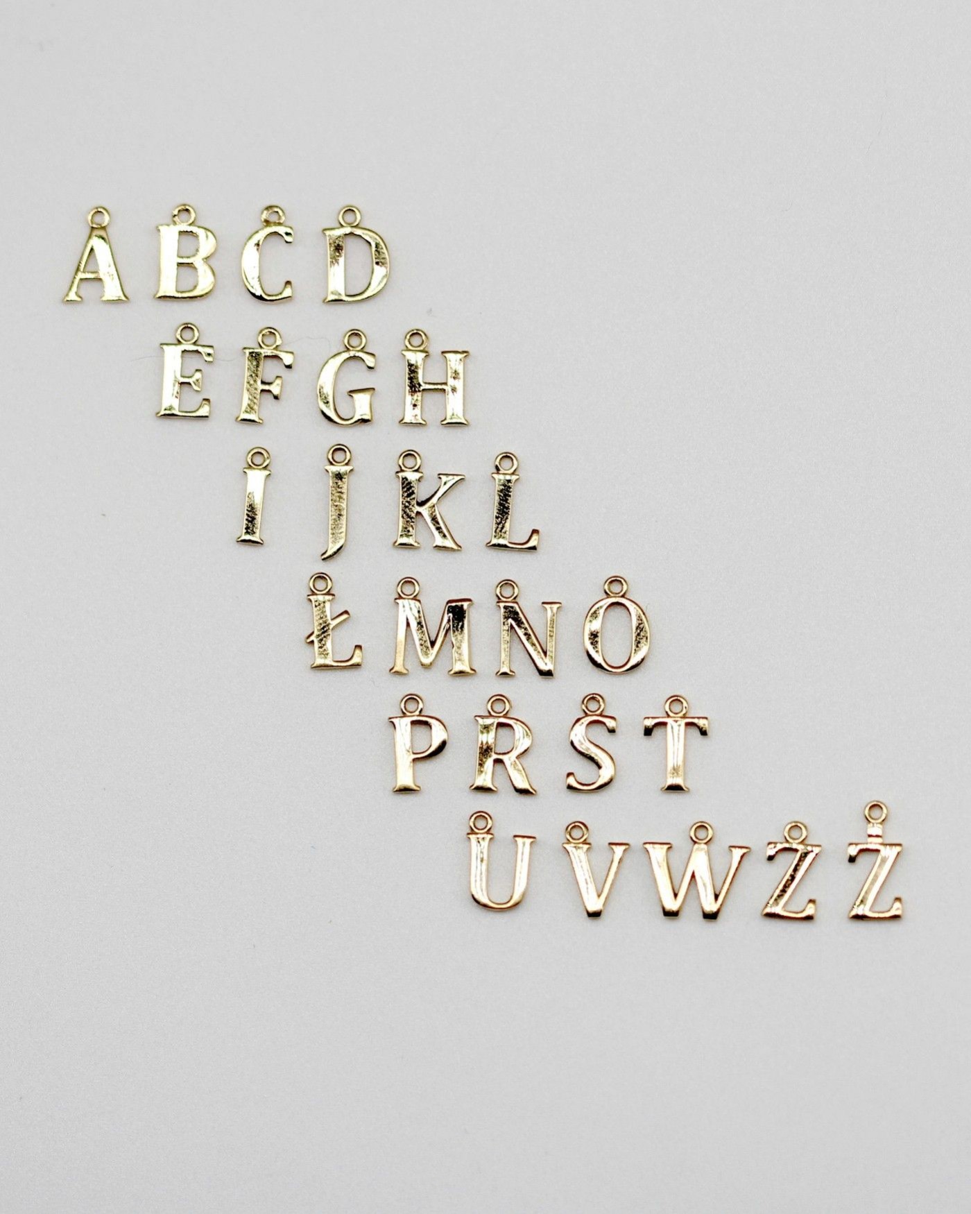 Ohrring Alfabeto mit weißer Zirkon  - 5 Ohrring Alfabeto mit weißer Zirkon  - 5