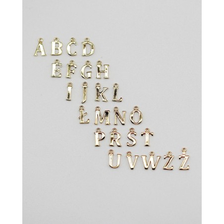 Collana Alfabeto con zircone bianco  - 5