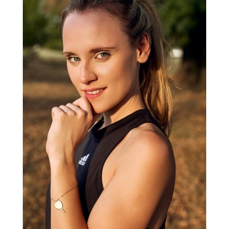 Pozłacana damska bransoletka padel X3  - 1