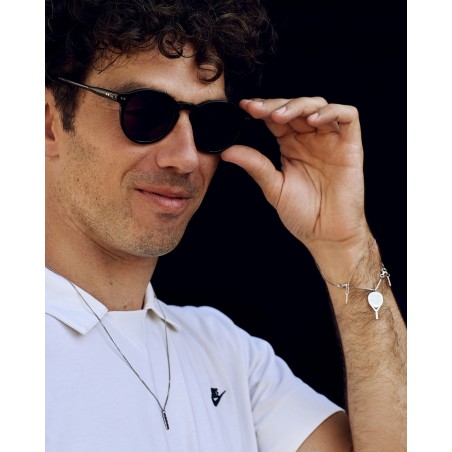 Bracciale Padel X3 da uomo in argento  - 1