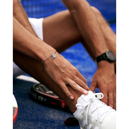 Bracciale Padel X3 da uomo in argento scuro  - 4