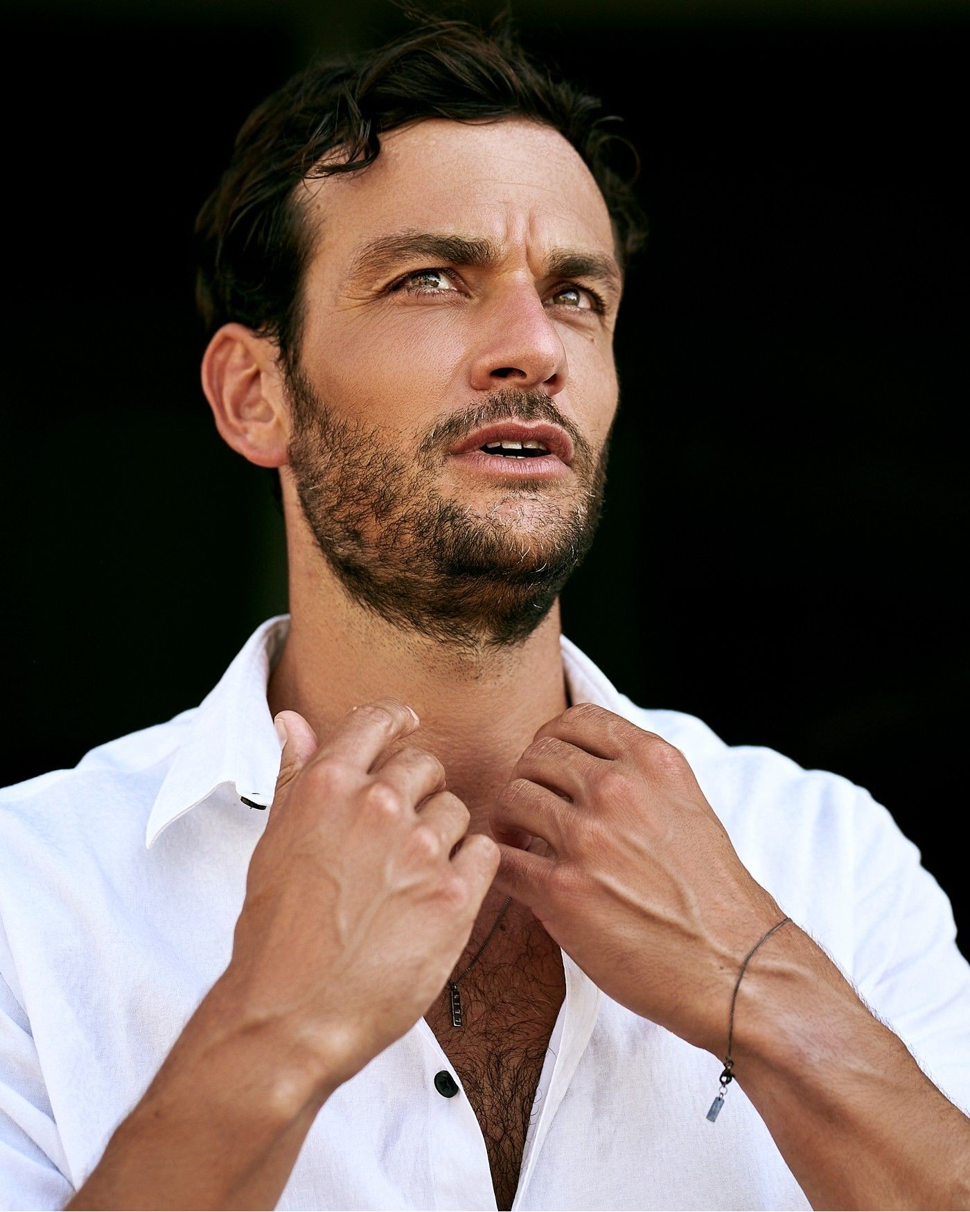 Dunkles Silber Herren Minimal Armband  - 1 Dunkles Silber Herren Minimal Armband  - 1