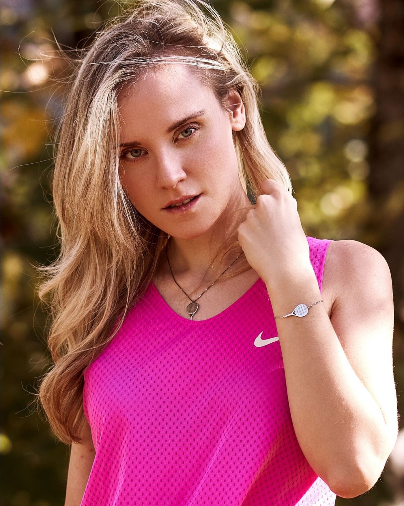 Women's silver padel X3 necklace  - 1