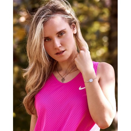 Women's silver padel X3 necklace  - 1