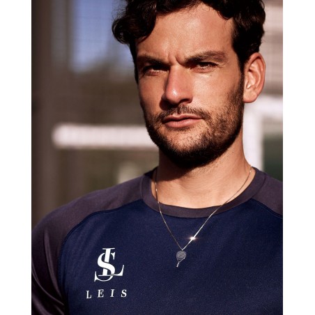 Collana Padel X3 da uomo in argento scuro  - 1