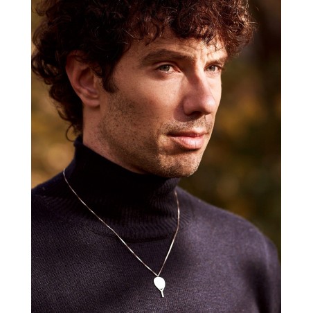 Collana Padel X3 da uomo in argento  - 1