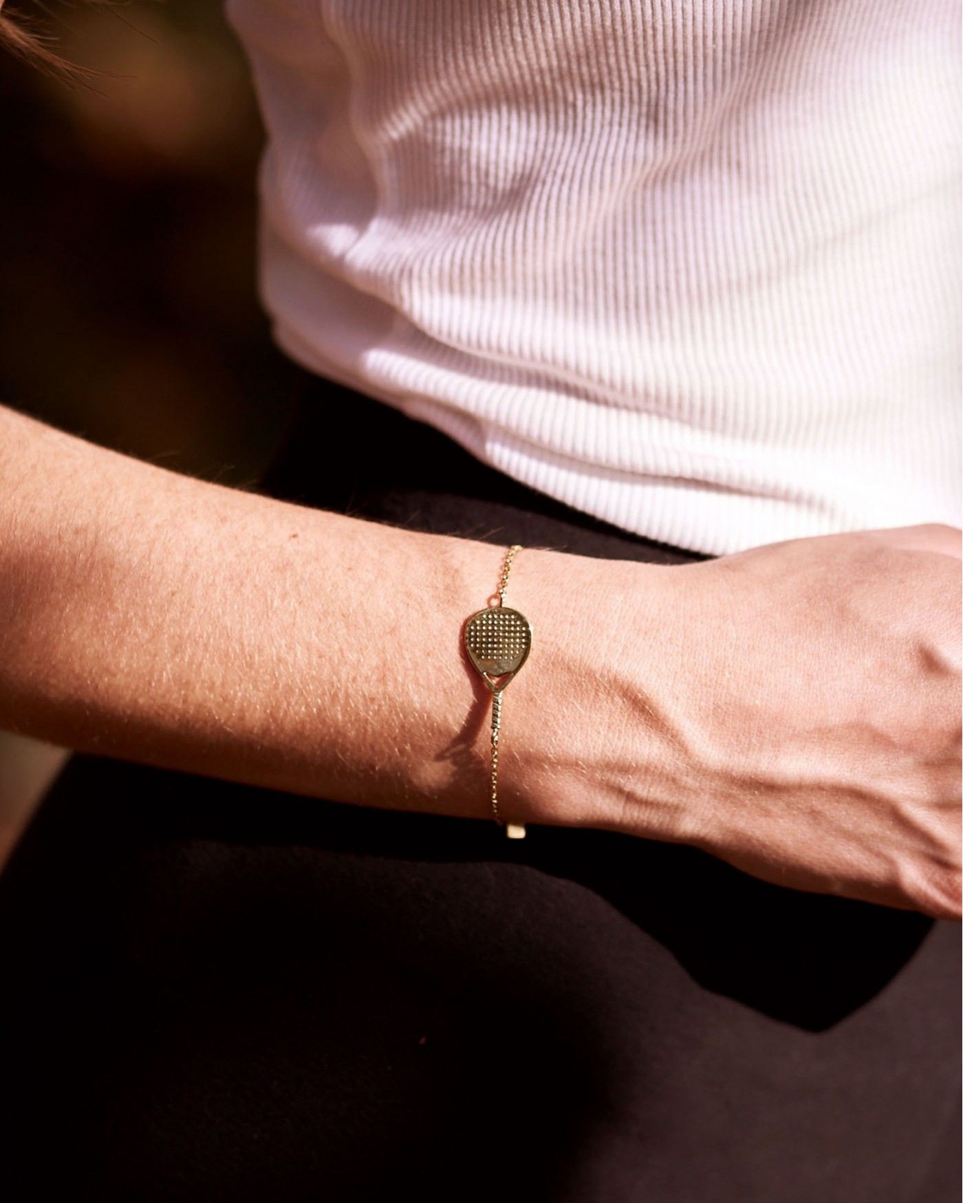 Bracciale in argento dorato Bandeja X3 unisex  - 4