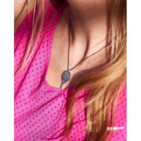 Collana Padel X3 da donna in argento rodiato  - 4