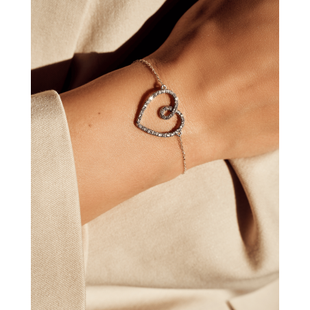 Bracciale Eterna Cuore Bianco  - 1